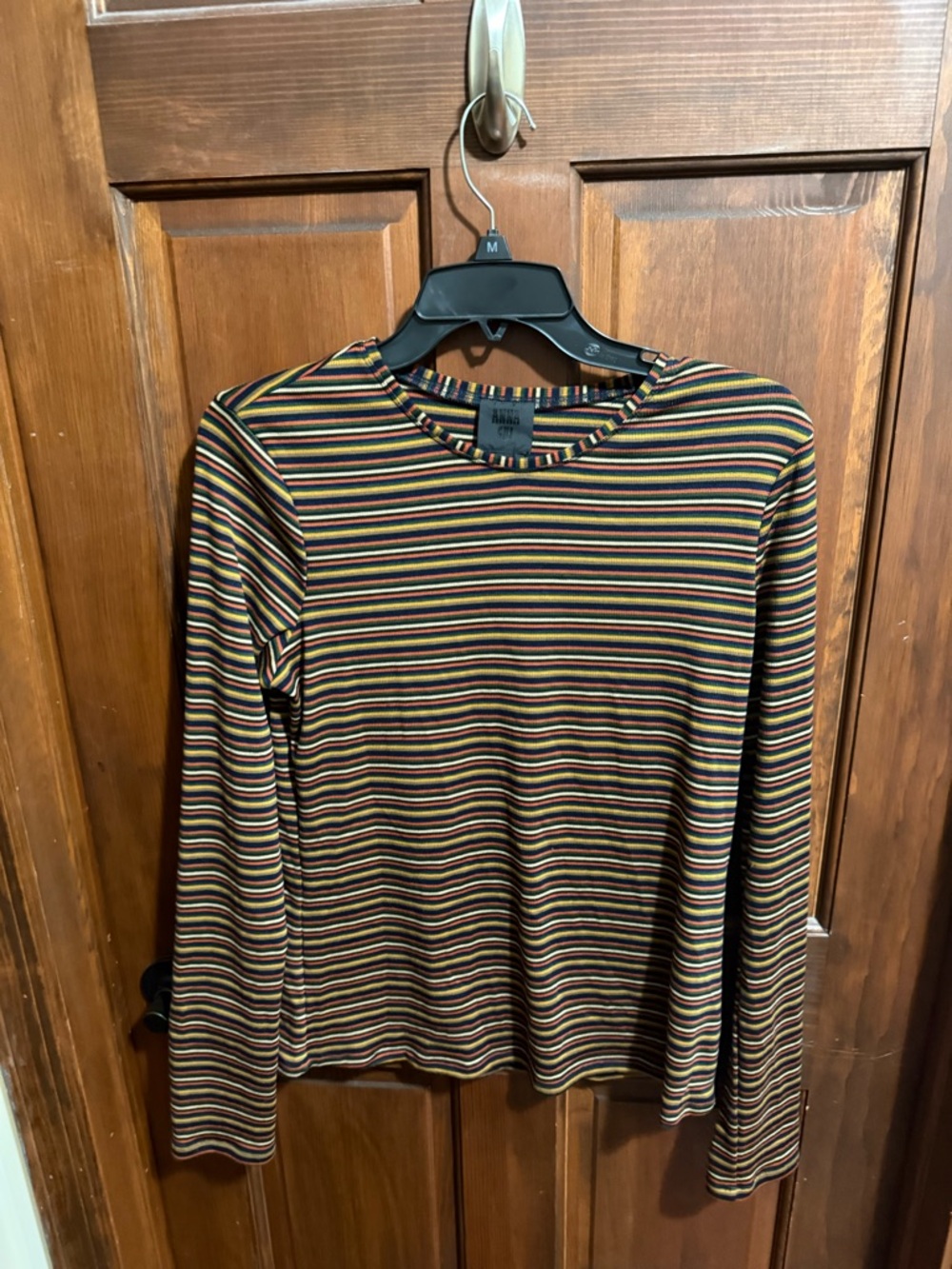 Anna Sui Venetian Stripe Long Sleeve Top Size L